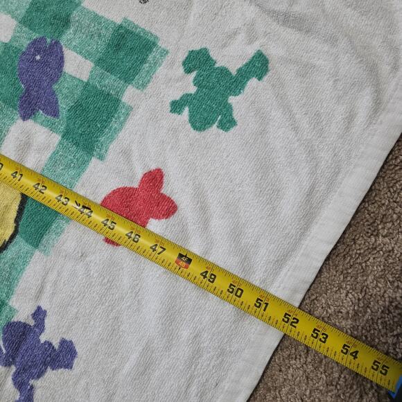 Vintage Winnie Pooh Towel 90s Disney Poohs Adventure Bear Bath Pool 28 x 52 in - Picture 9 of 9